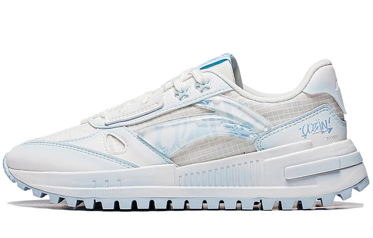 LiNing Wind Rider 2.0 Ocean Cushioning, Wear Resistant Low Top Sports Casual Shoes Women's White 2
