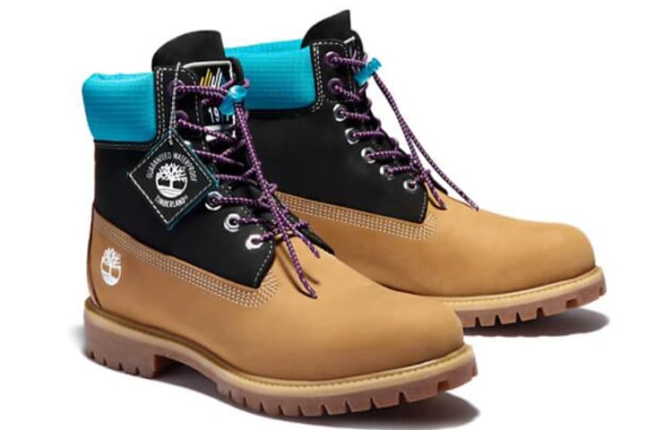 Timberland Premium 6-Inch Wheat Black Boots 4