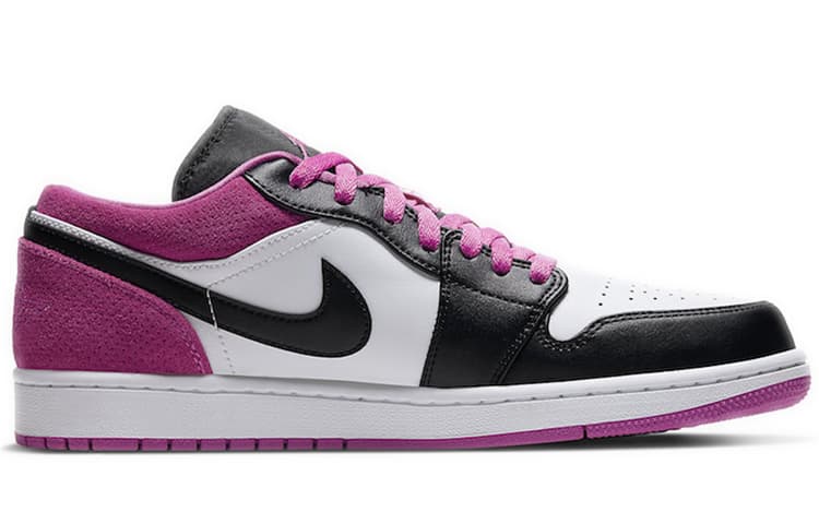 JORDAN 1 Low Black Active Fuchsia 4