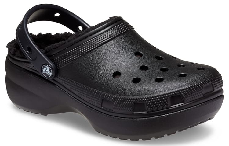 Crocs Classic Platform Lined Clog 'Black' Women's 6