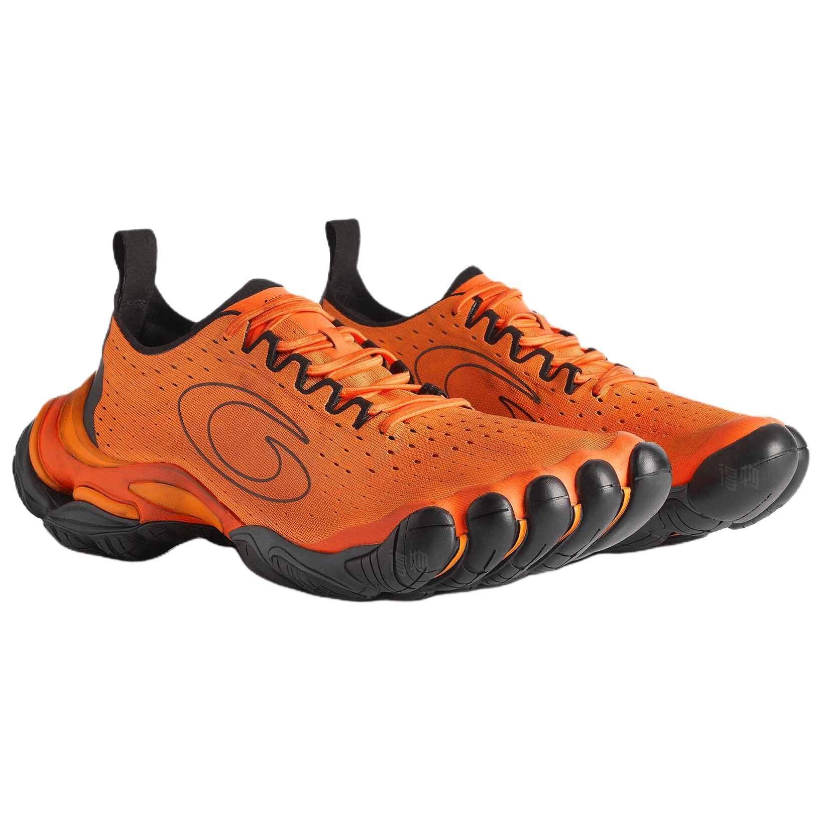 Balenciaga Anatomic Runner Five-Toe Structure Design Slip-On Low-Top Casual Shoes Men's Orange 5