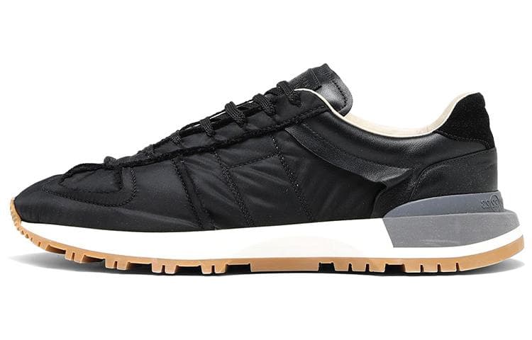 Maison Margiela Panelled Lace Up Sneakers