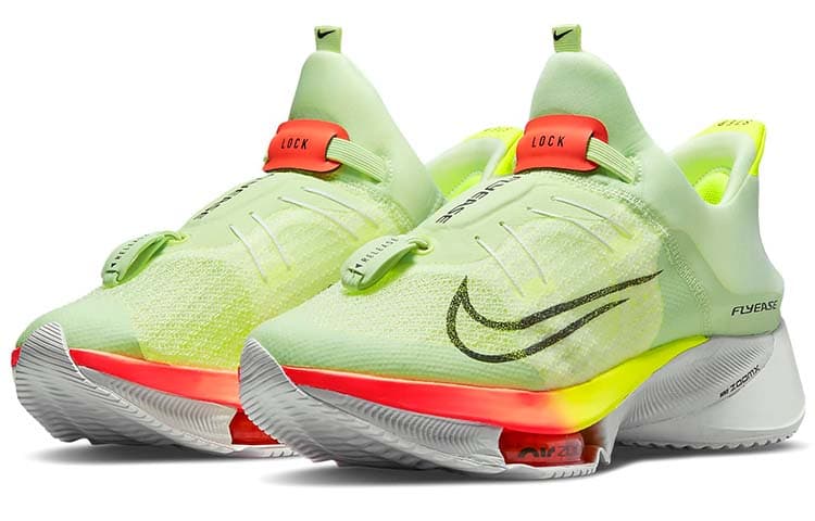 Nike Air Zoom Tempo Next% FlyEase Barely Volt Hyper Orange 5
