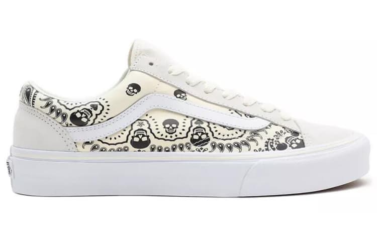 Vans Style 36 Skull Bandana White Black 3