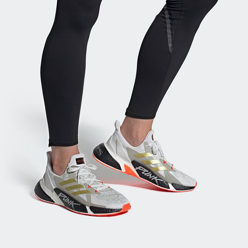 Adidas X9000L4 Cyberpunk 2077 Crystal White Gold 6
