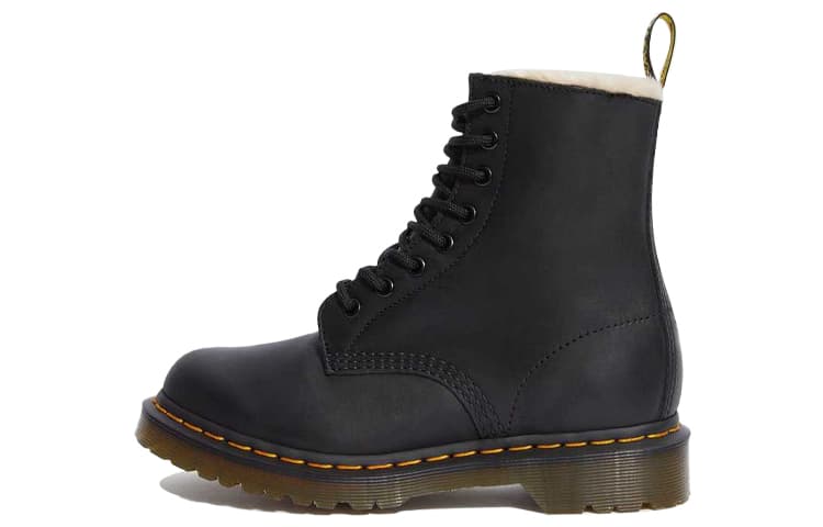 Dr.Martens 1460 Faux Fur Lined Black Women's 2