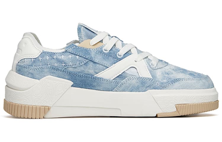 Anta Low-Top Skateboard Shoes Women's Blue 4