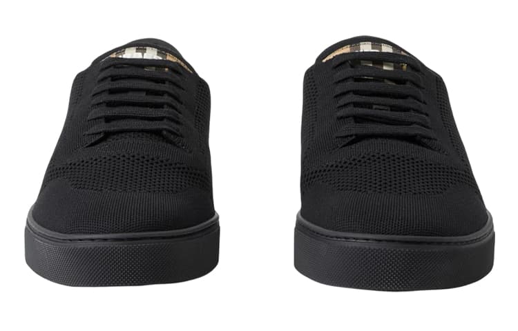 Burberry Skateboard Shoes Men Low-Top Black 6