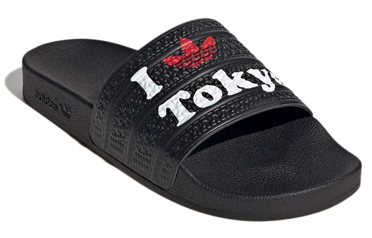 Adidas Originals Adilette Slides 'Black' Women's 5