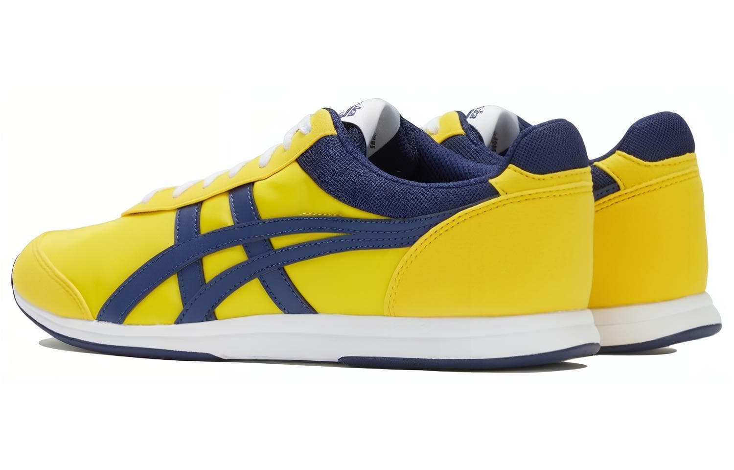 Onitsuka Tiger Golden Spark Fabric Synthetic Leather Comfortable Versatile Cushioning Slip-Resistant Wear-Resistant Low-Top Casual Shoes Yellow Blue 5