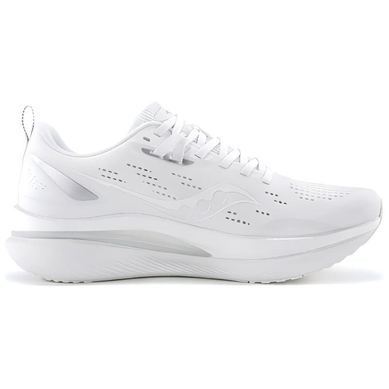 Saucony TIDE Nylon Plate Comfort Mesh Cushioning Wear-Resistant Breathable Low-Top Casual Running Shoes Unisex White 3