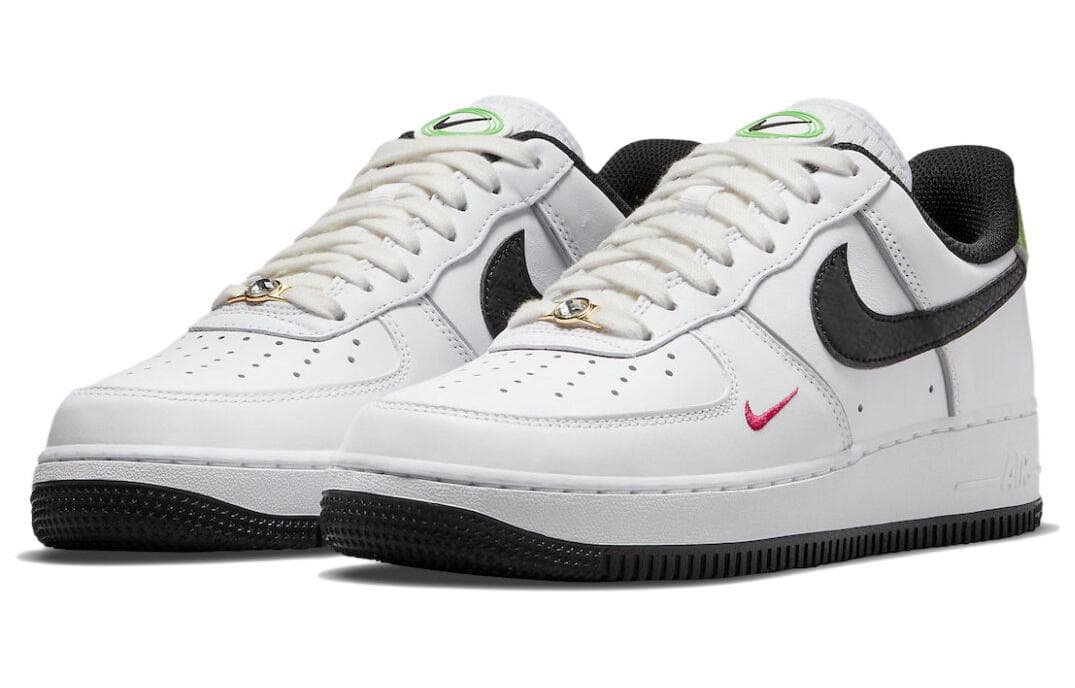 Nike Air Force 1 Low '07 Just Do It Snakeskin White Black Women's 6