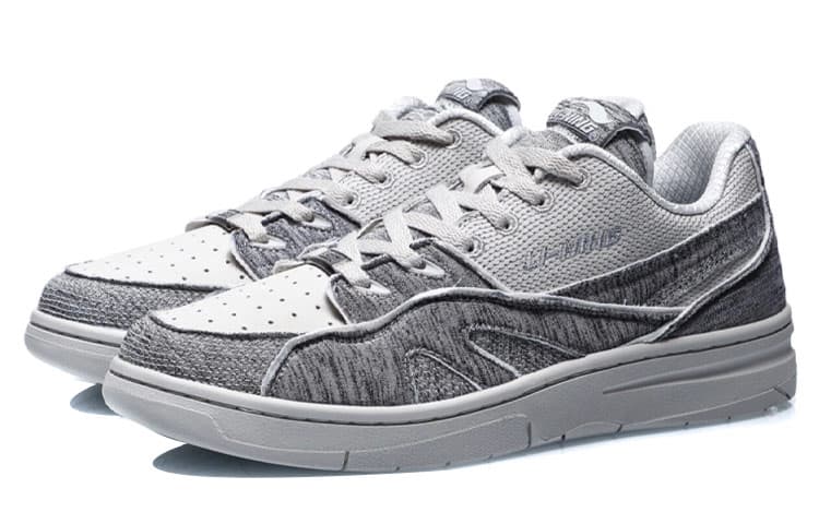 LiNing 937 Vintage Basketball Shoes Women's Low-Top Gray 5