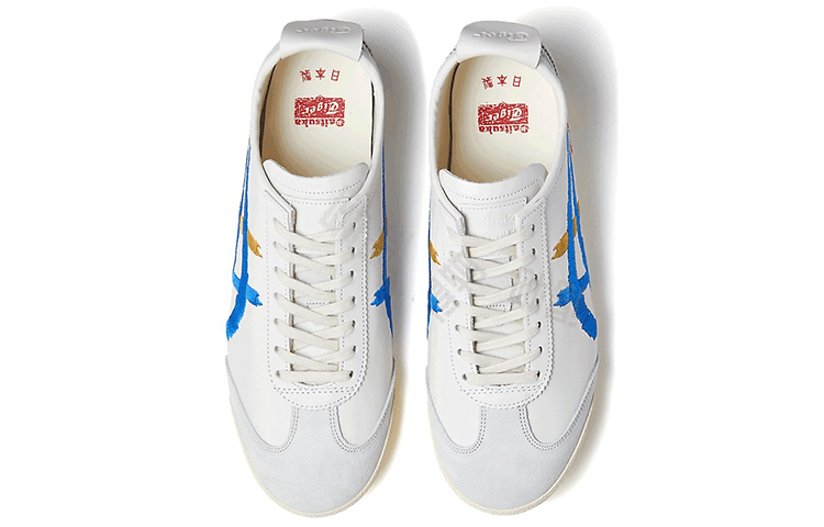 Asics Onitsuka Tiger Mexico 66 Deluxe Nm White Directoire Blue Women's 5