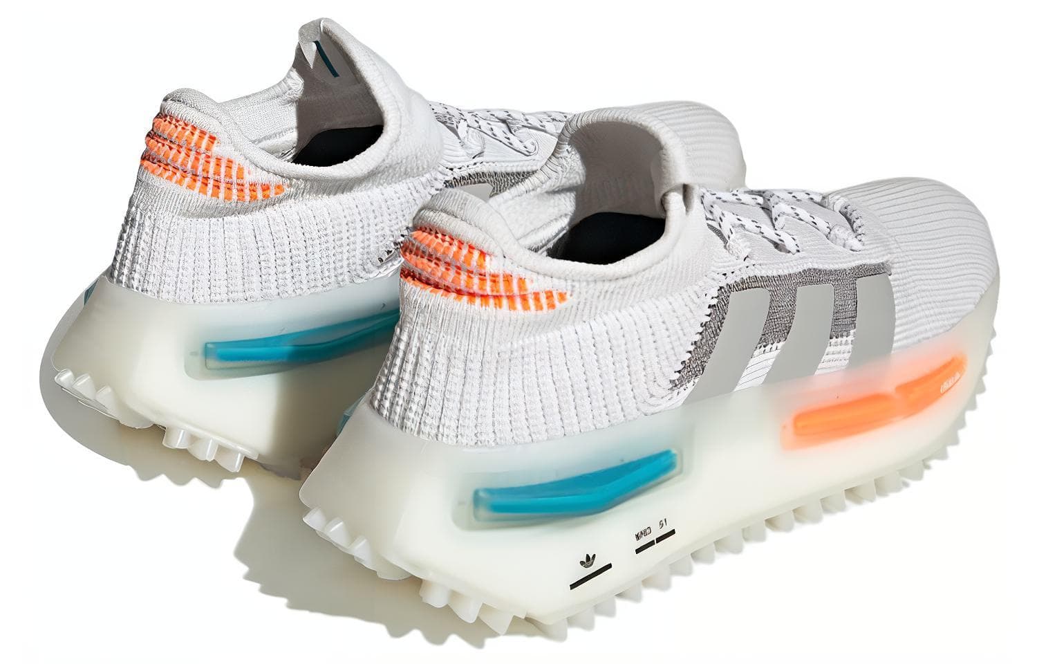 Adidas Originals Nmd S1 Footwear White Blue Orange 6