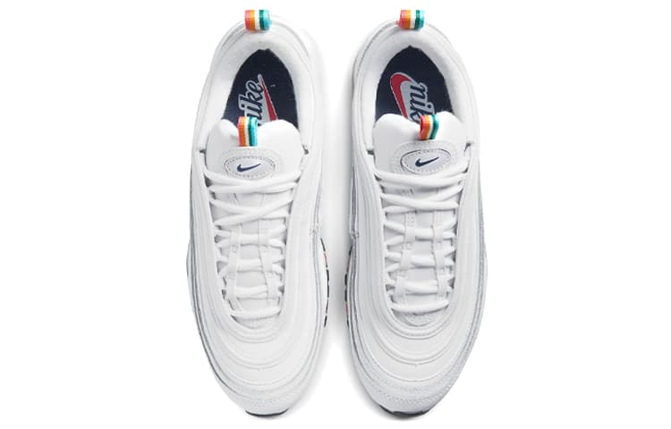 Nike Air Max 97 White Multi Color Pull Tabs Women's 6