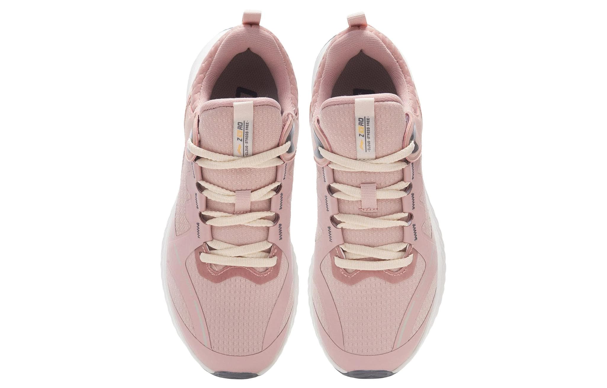 LiNing Cushioning Rebound Low-Top Sports Casual Shoes Women's Misty Rose Pink 6