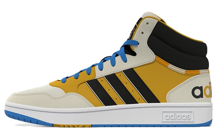 Adidas Neo Neo Hoops 3.0 Mid 'Creamwhite Yellow Blue'