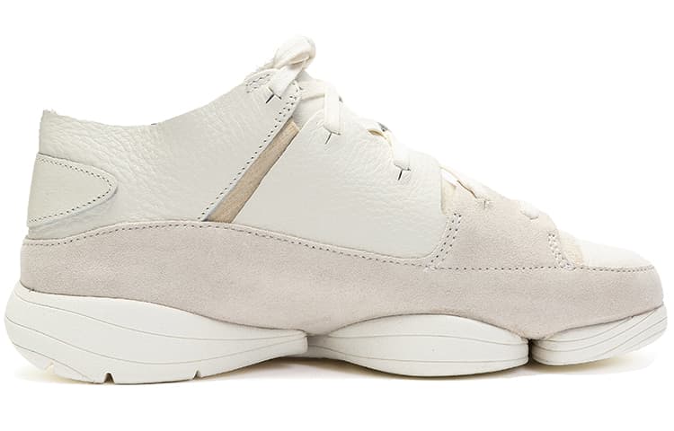 Clarks Originals Trigenic Evo Third Generation Mid-Top Chunky Sneakers Men's White 4