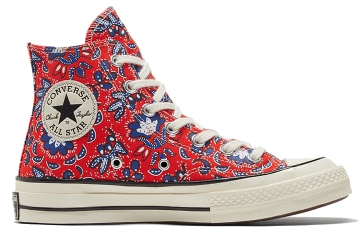 Converse Chuck Taylor All Star 70 Hi Paisley Habanero Red 3