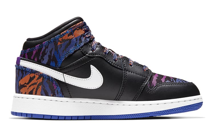 Jordan 1 Mid Multi-Color Tiger Stripe GS 4