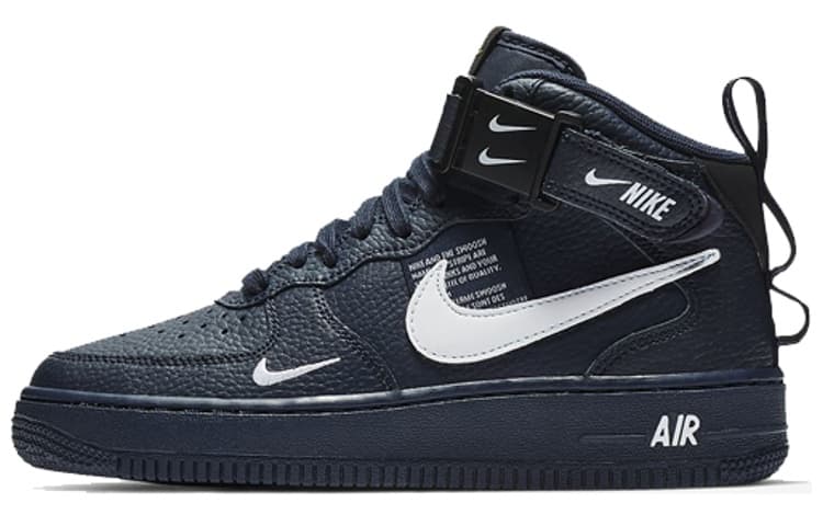 Nike Air Force 1 Mid Obsidian Tour Yellow White GS 2