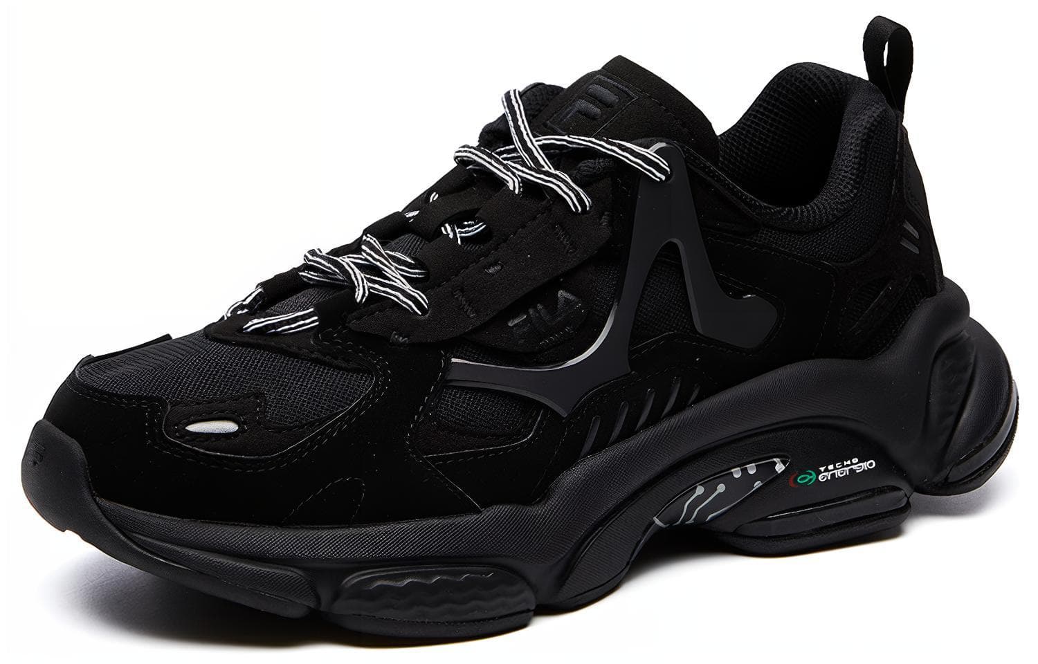 FILA Rjv Low Top Running Shoes Black Women's 5