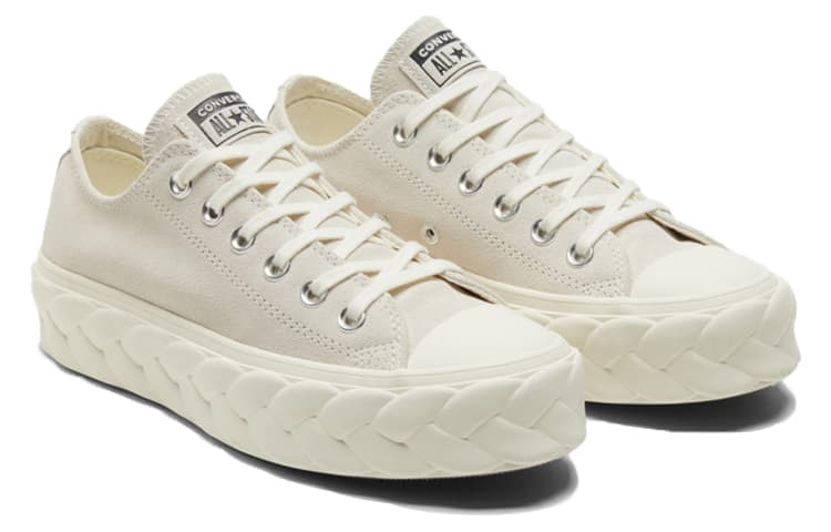 Converse Women's Chuck Taylor All Star Platform Low 'Runway Cable   Egret' Women's 6
