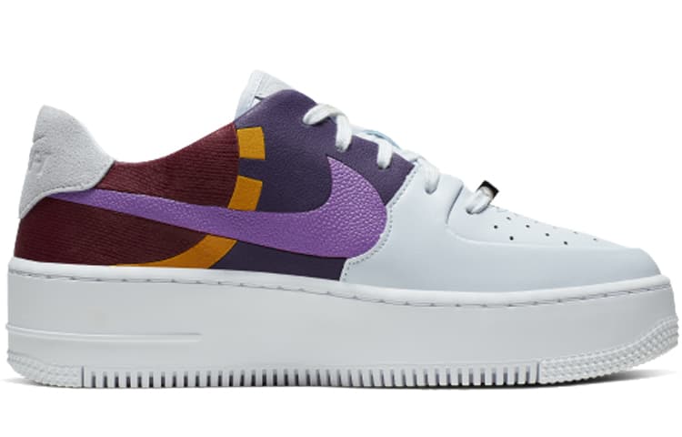 Nike Air Force 1 Sage Low Lx Grey Dark Orchid Women's 3
