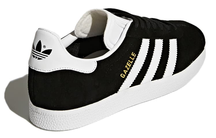 Adidas Originals Gazelle Black White Gold Metallic Women's 2