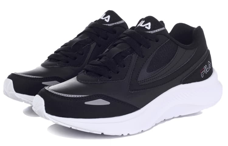FILA Wavelet OG Wavelet OG Cushioning Anti-Slip Wear-Resistant Breathability Low-Top Casual Shoes Unisex Black White 4