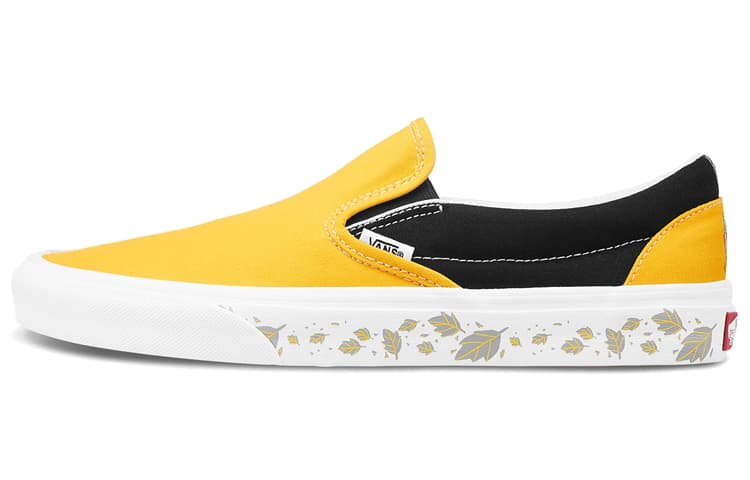 Vans Slip On Black Yellow Unisex 'Black Yellow' 2