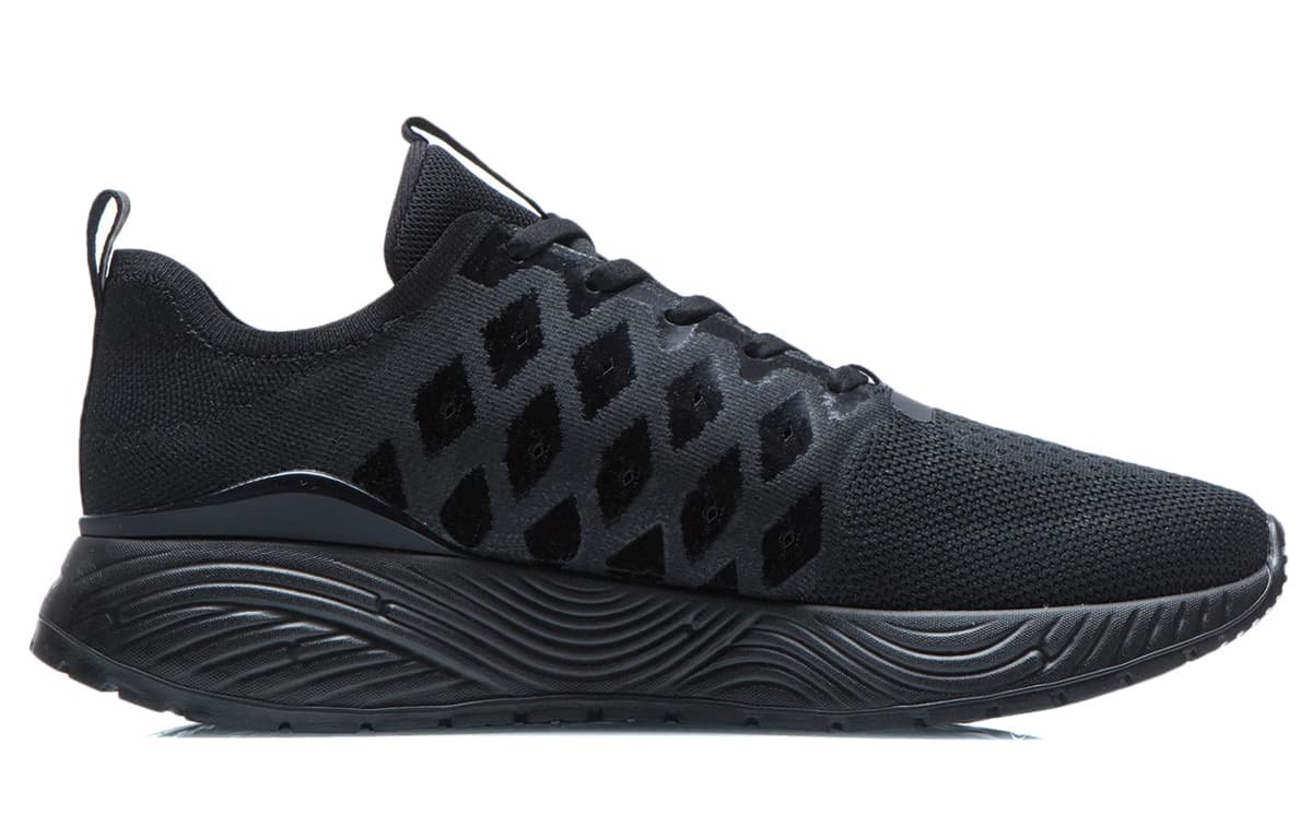 LiNing Soft Cushioned Anti-Slip Wear-Resistant Breathable Lightweight Low-Top Sports Casual Shoes Men's Black 4