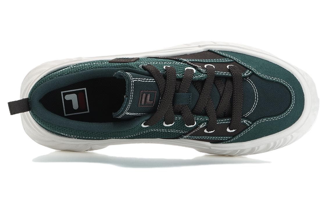 FILA Fosso Anti-Slip Wear-Resistant Low-Top Canvas Shoes Men's Green 6