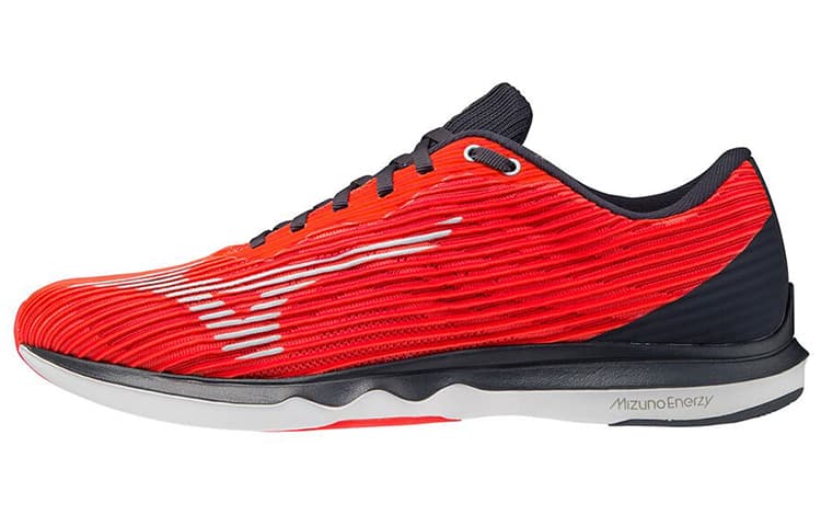 Mizuno Wave Shadow 4 Anti-Slip Wear-Resistant Breathable Lightweight Low-Top Running Shoes Men's Red