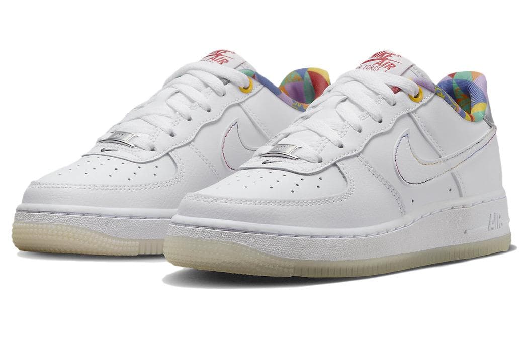 Nike Air Force 1 Low LV8 White Playful Print GS 6
