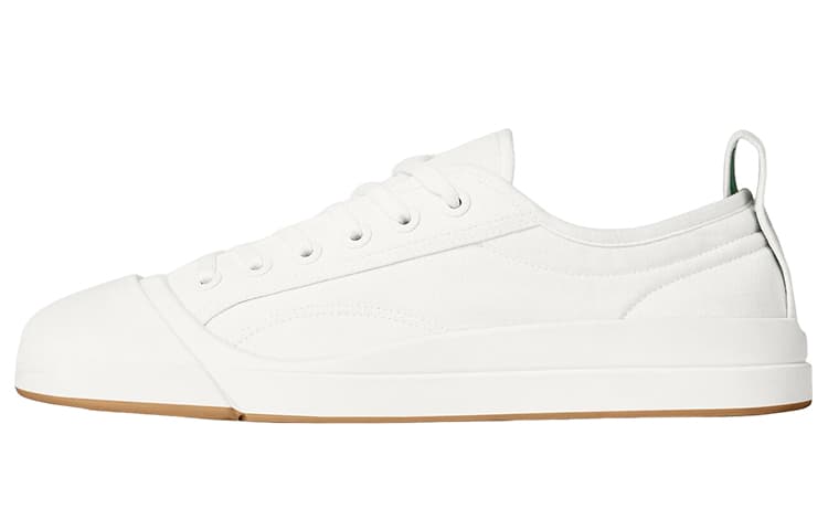 Bottega Veneta Vulcan Skateboard Shoes Women's Low-Top White