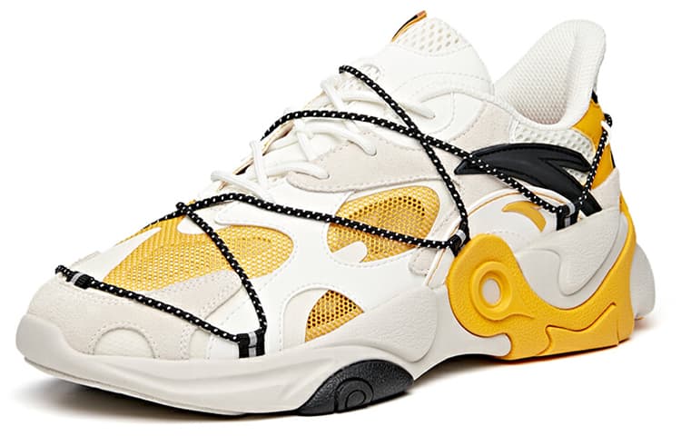 ANTA Casual Shoes Men Low-Top Yellow White Red 4