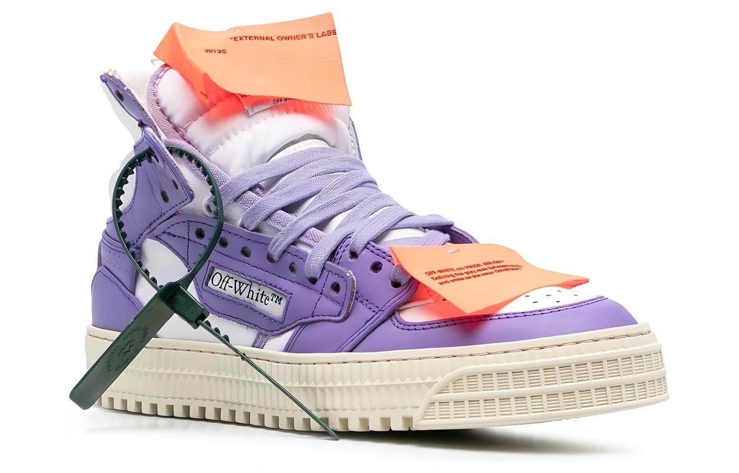OFF WHITE 3.0 Off Court Leather White Purple Women's 4