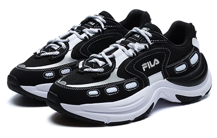 FILA Arch Vintage Shoes 'Black White' Women's 3