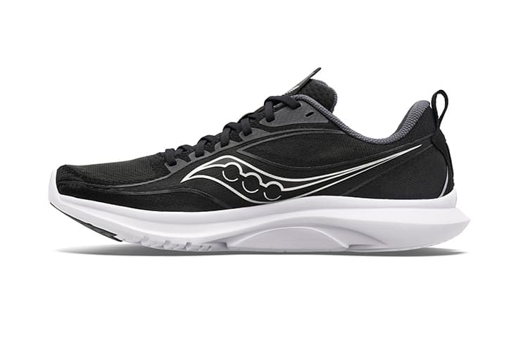 Saucony Cushioned Wear-Resistant Breathable Low-Top Training Running Shoes Men's Black Silver 2