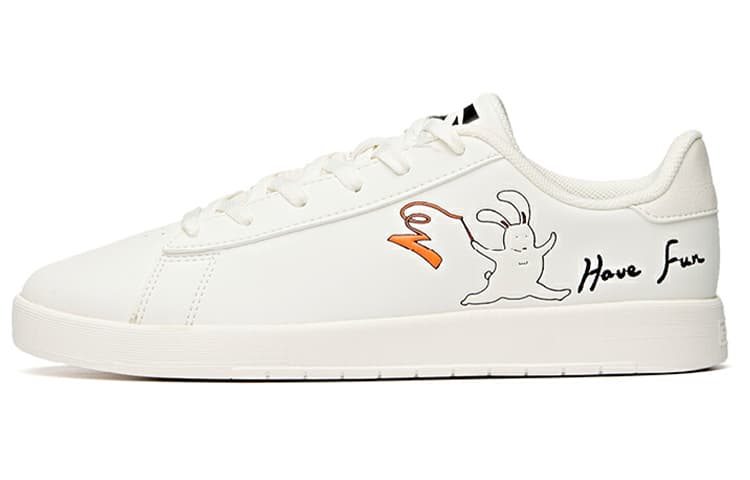 Anta Life Collection Low-Top Skateboard Shoes Women's White Black Orange 2
