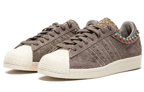 Adidas Originals Superstar 80v Invincible Slip-Resistant Low-Top Skateboard Shoes Unisex Brown 3