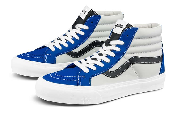 Vans SK8 HI Reissue LX Classic Casual High-Top Skate Shoes White Blue 4