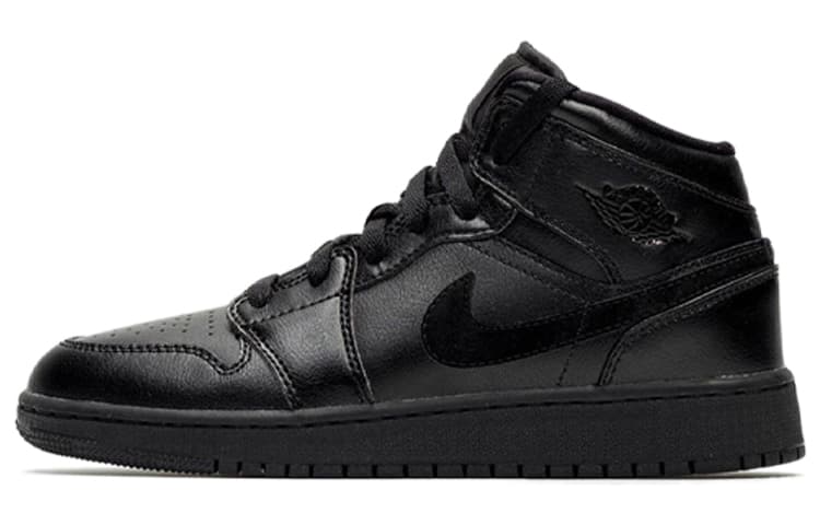 Jordan 1 Mid GS Deep Black 2