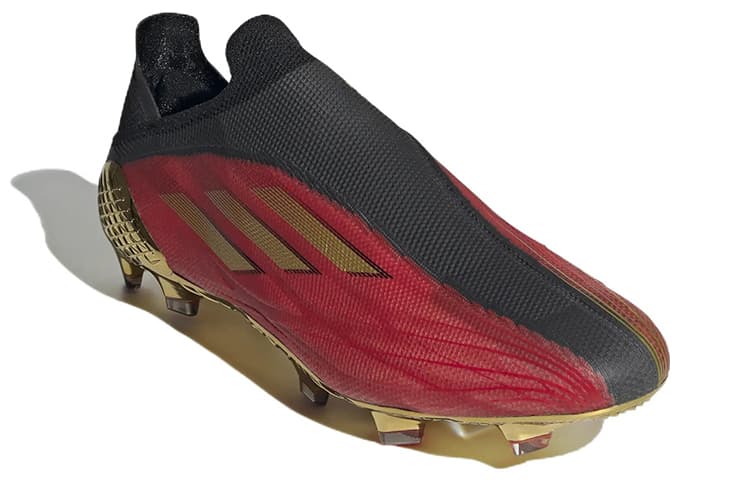 Adidas X Speedflow+ Fg Vivid Red Gold Metallic 5