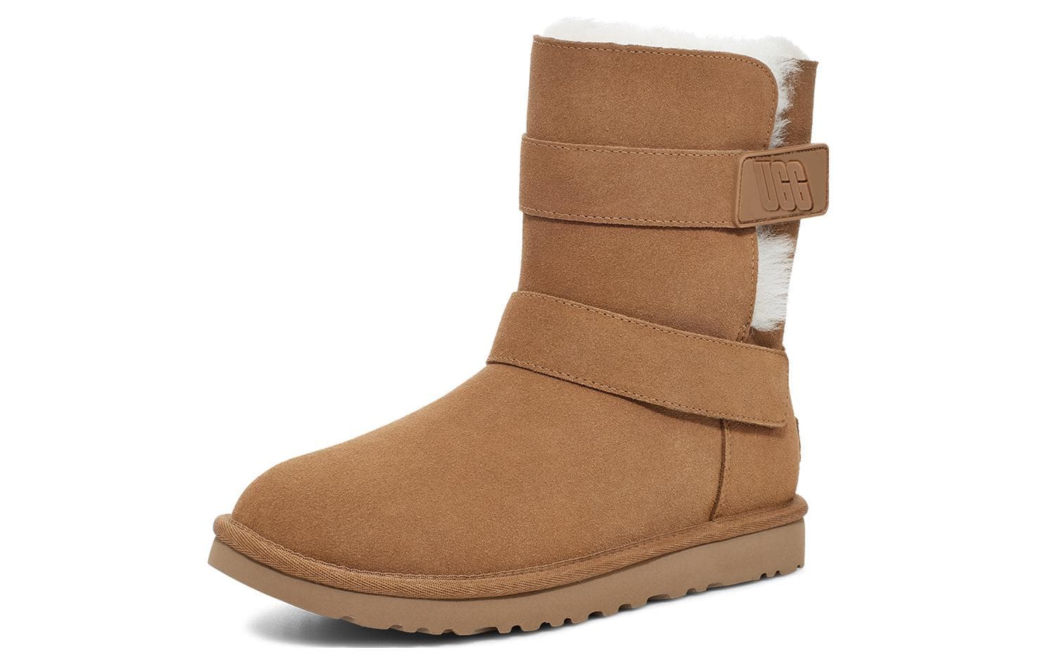 UGG Bailey Graphic Logo Strap Boot 'Brown' Women's 3