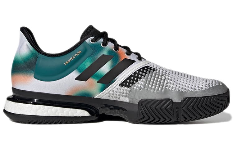 Adidas SoleCourt 'White Black Silver Metallic' 3