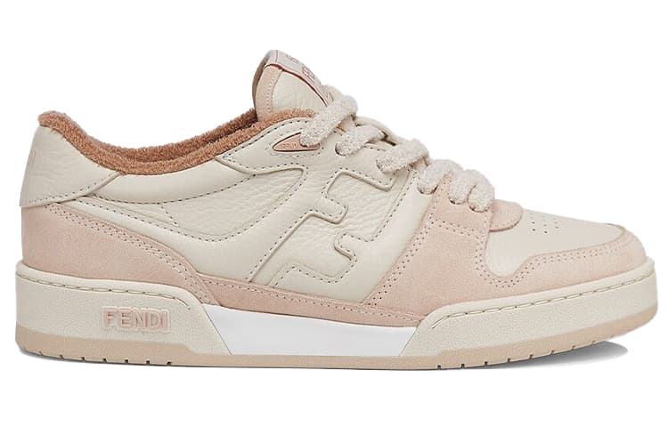 FENDI Match Low Top Suede 'Pink Beige' Women's 4