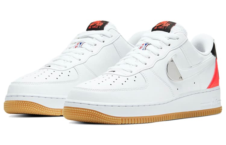 Nike Air Force 1 Low Nba White Crimson Gum 5